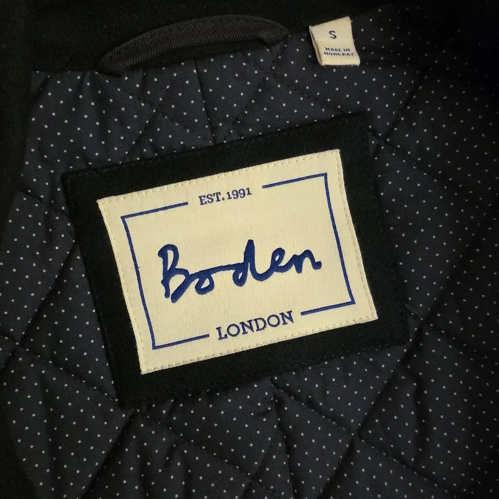 Boden Men's Navy Pea Coat - Small - Picture 3 of 5